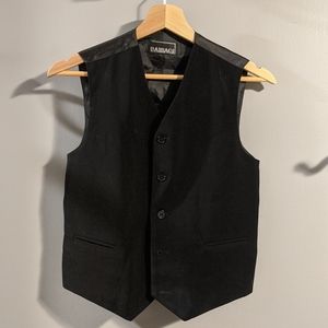 Black 5 button vest
